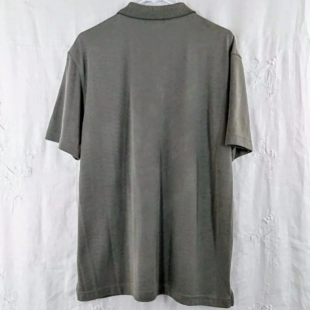 Men’s Calvin Klein Polo Short Sleeve Size L Quality Weave Classy